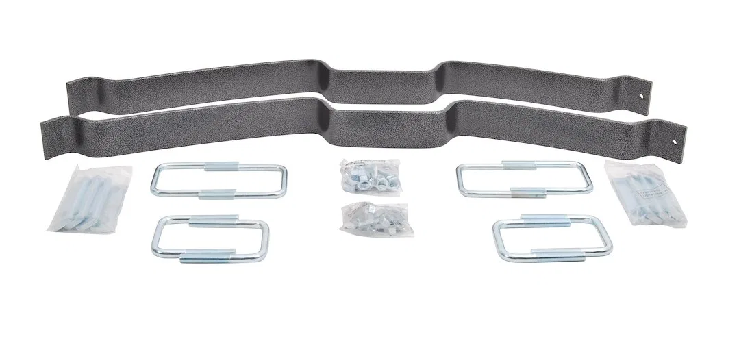 978 – HELLWIG Helper Spring Kit, Leaf Spring Design Rear Upper 2000 Pound Load Capacity Steel With 2 Springs/ U Bolts...
